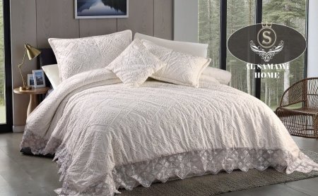 طقم شرشف تخت مجوز سادة